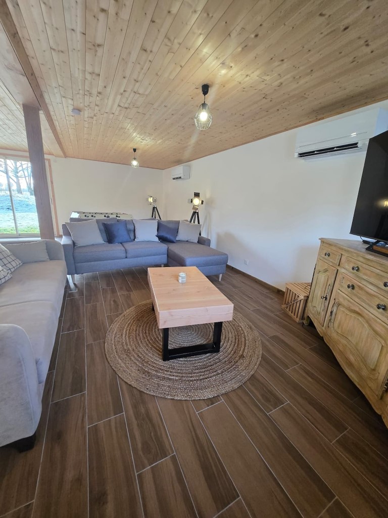 salle télé dans le chalet
